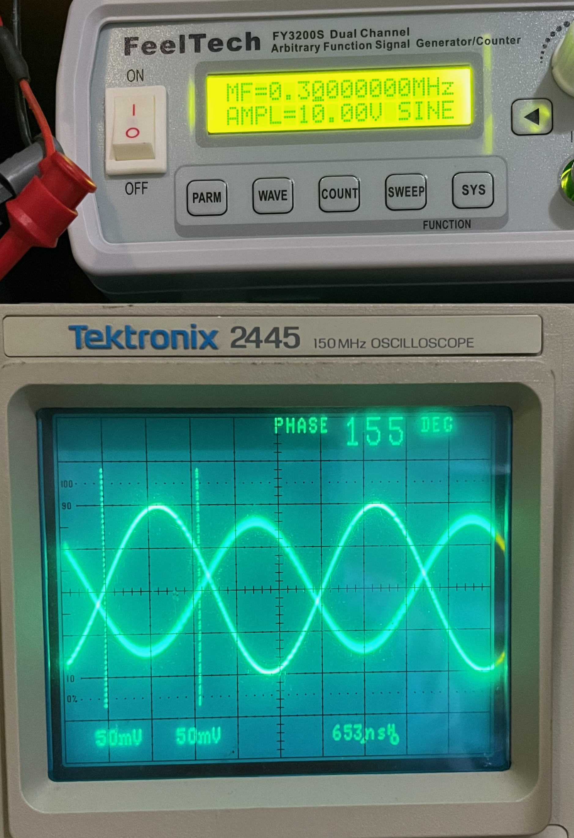 phase shift 300kHz