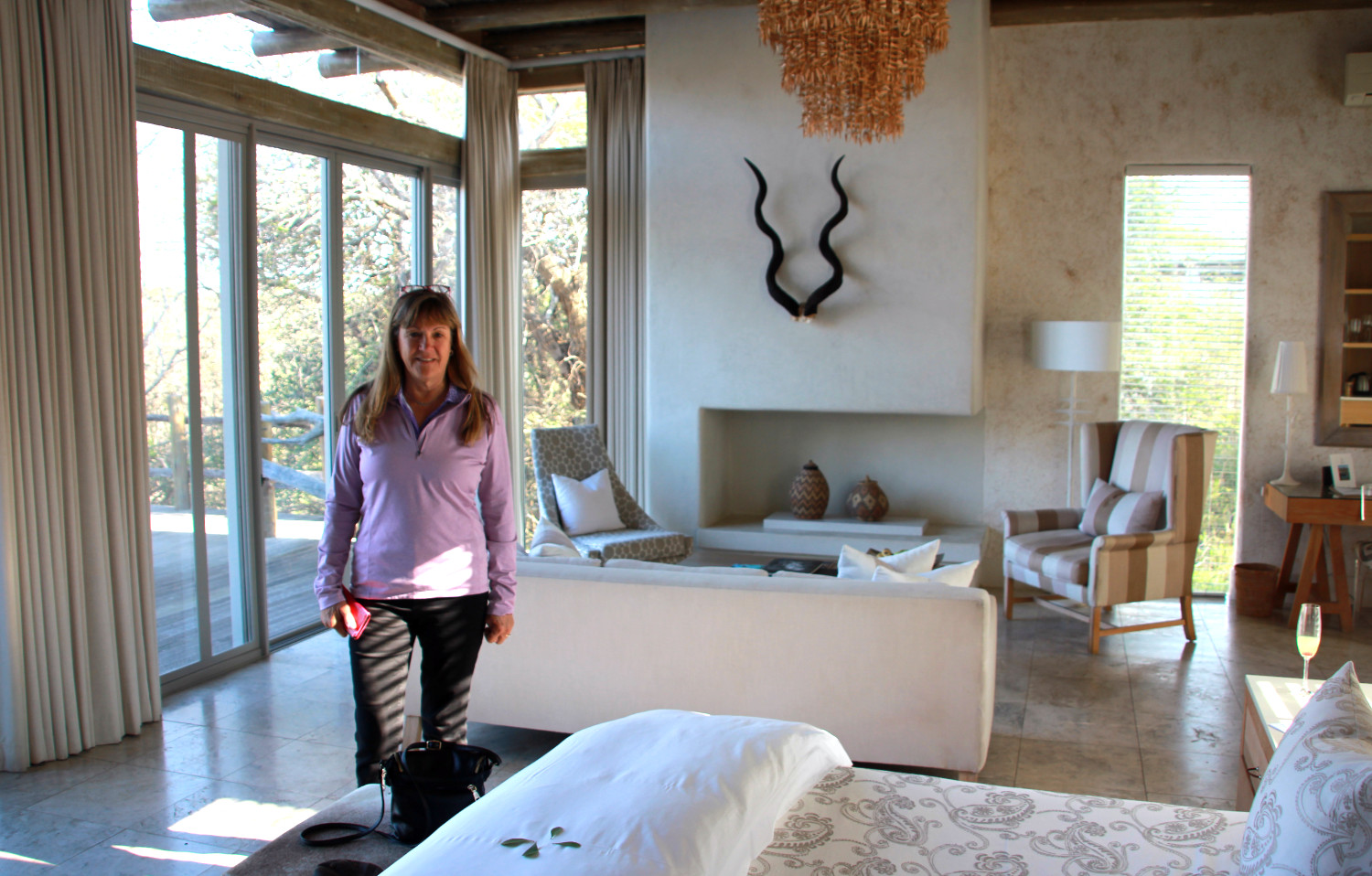 Kathy in the Lodge