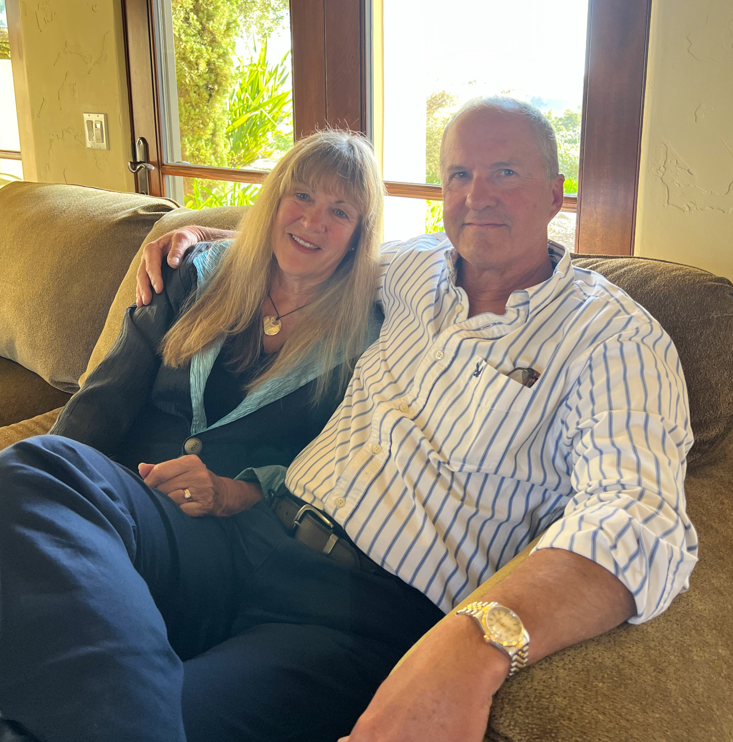 Mike and Kathy on Couch