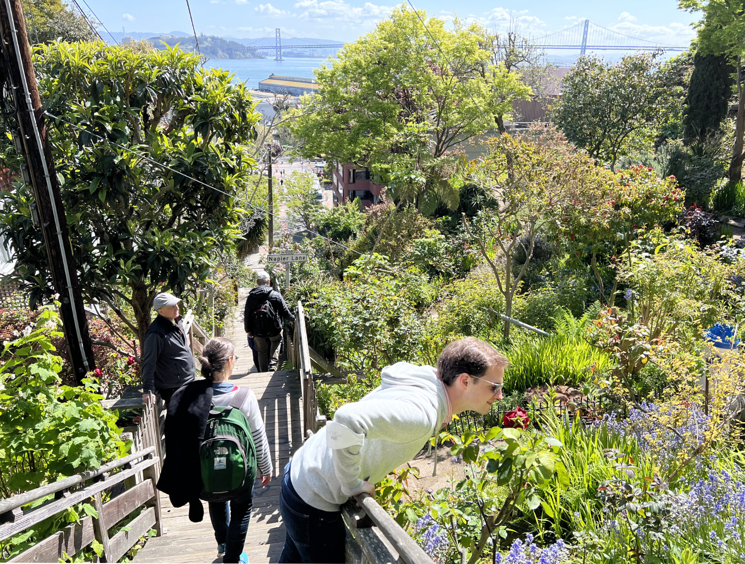 Walking down Steps