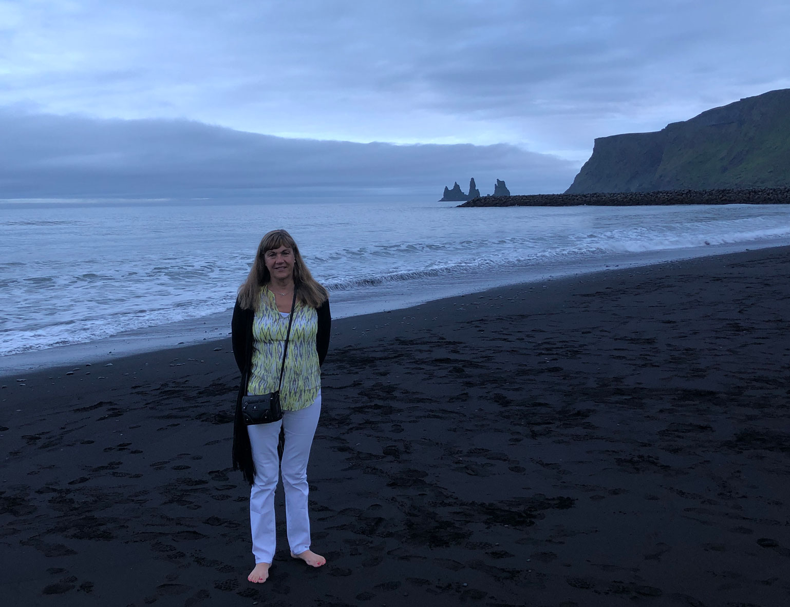 Kathy at Black Sand Beach