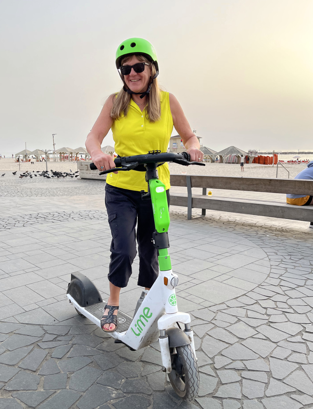 Kathy on Scooter