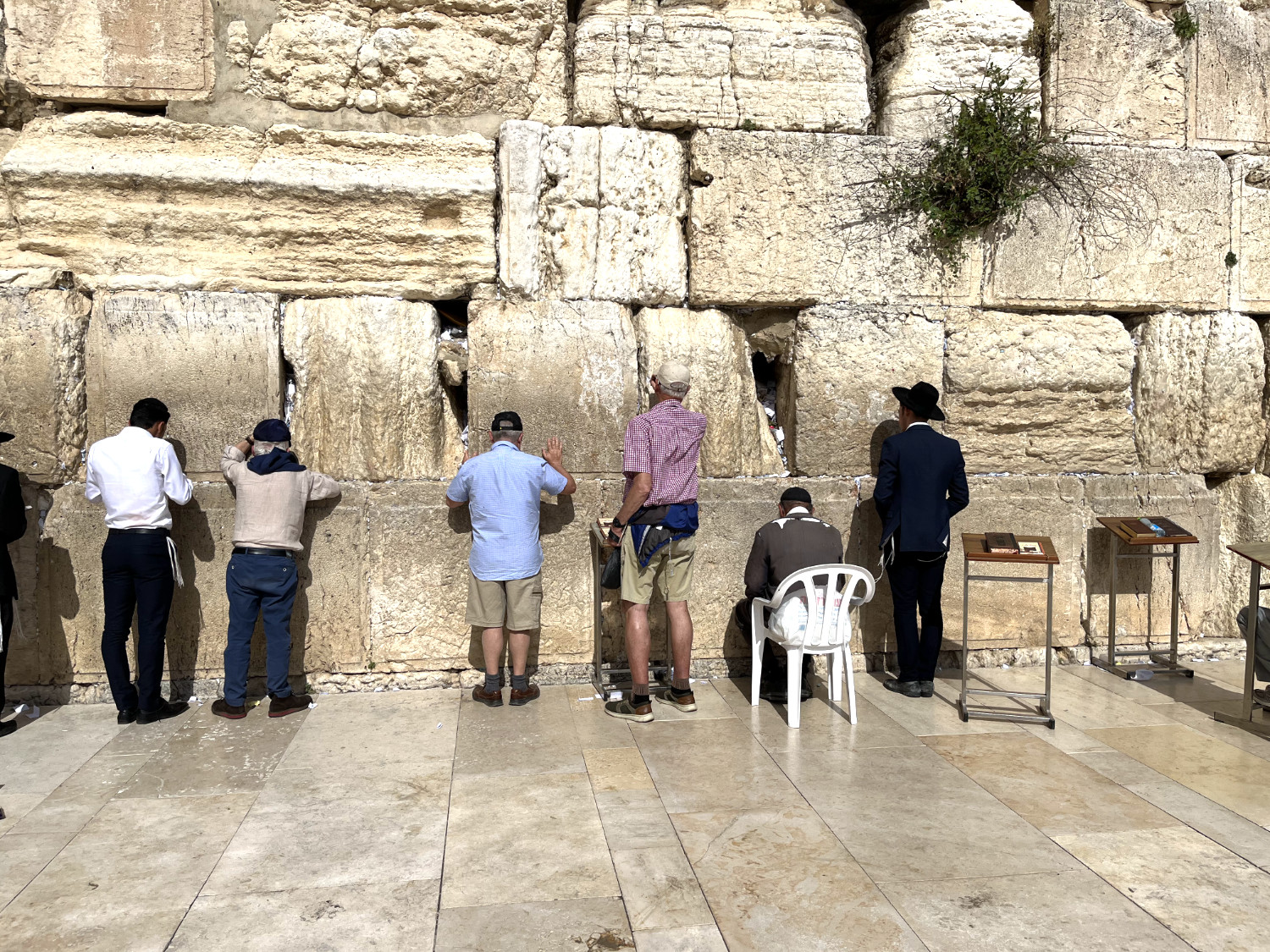 Leonid and Sid at Wailing Wall