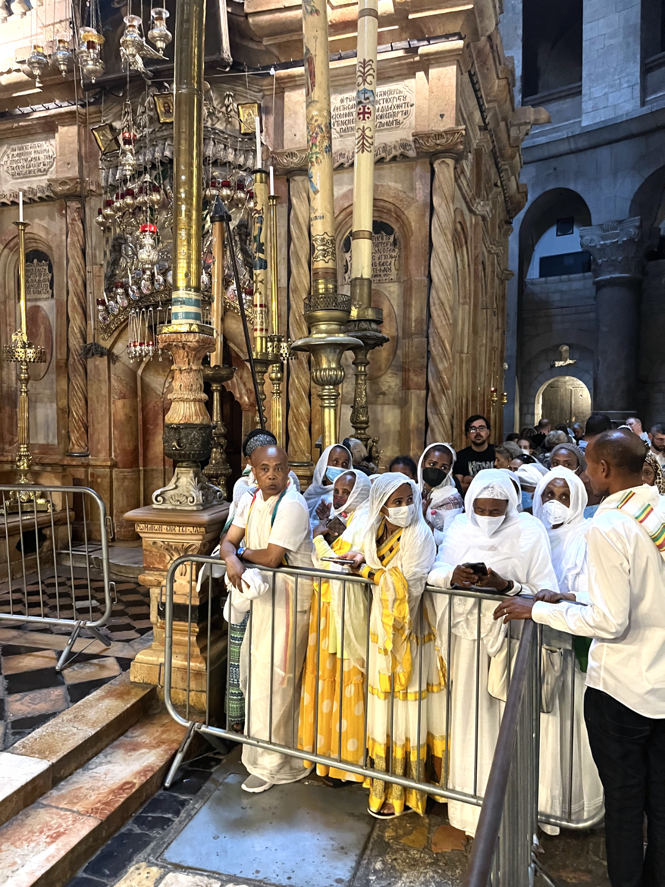 Waiting to Enter Jesus' Tomb