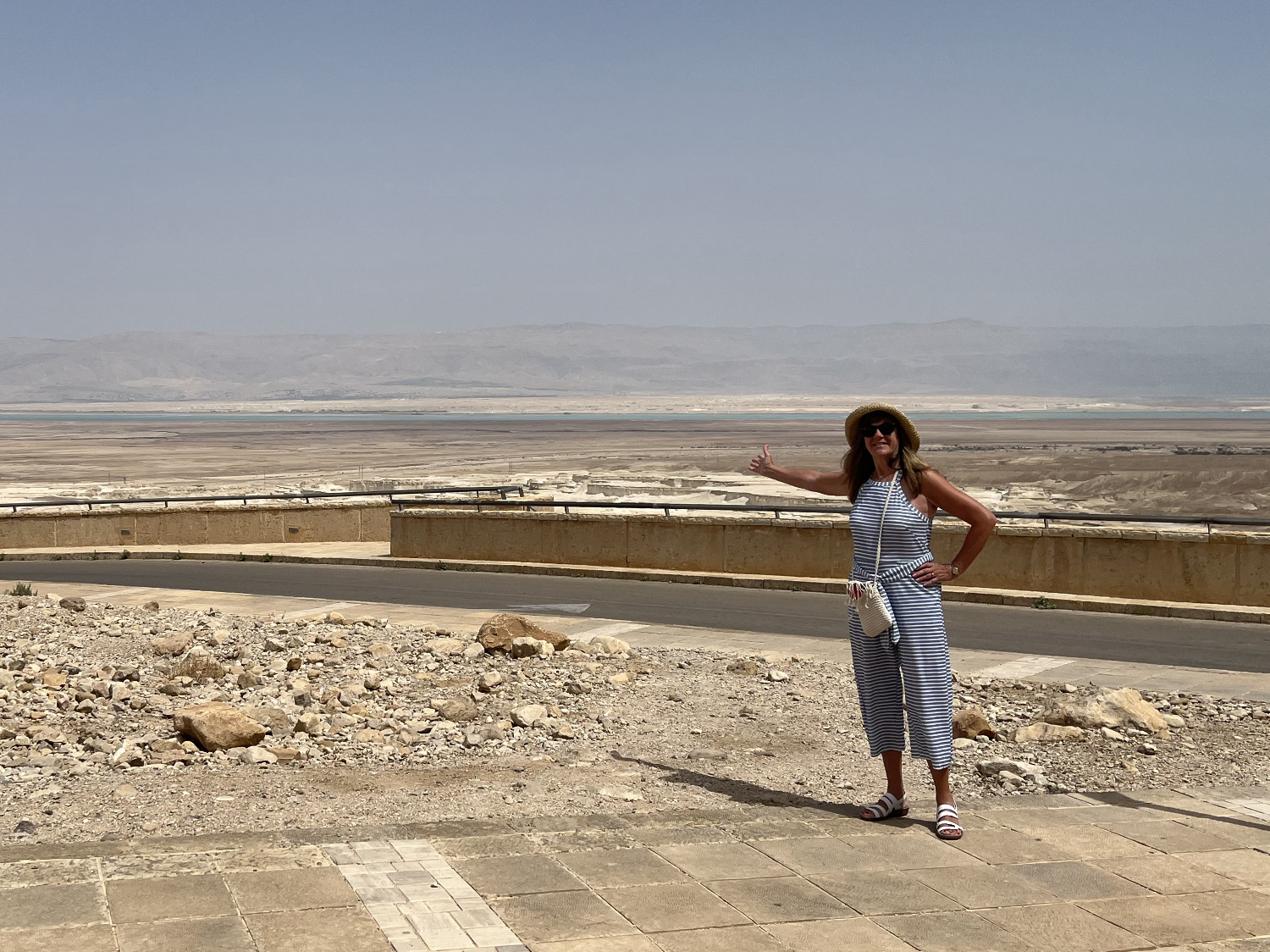 Kathy with Dead Sea