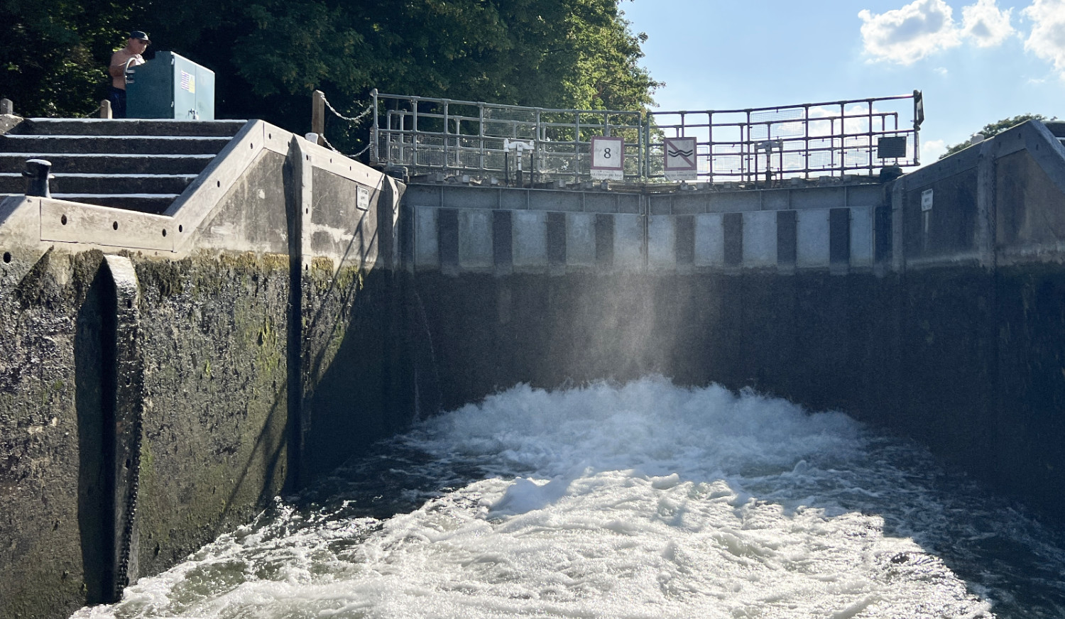 Opening the sluices